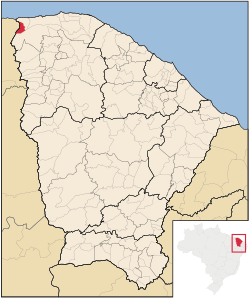 Localização de Chaval no Ceará