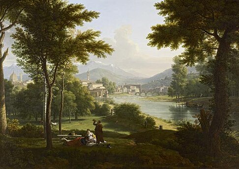 Vista di Firenze dalla riva settentrionale dell'Arno, Galleria Nazionale di Scozia