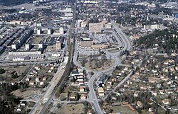 Området Tureberg med Sollentuna Centrum i Sollentuna