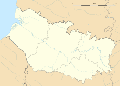 Mapa konturowa Sommy, na dole nieco na lewo znajduje się punkt z opisem „Croixrault”