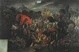 The Sad Night (Noche Triste) (Conquest of Mexico) Painting.jpg