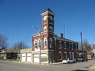 Old brick building with clock tower