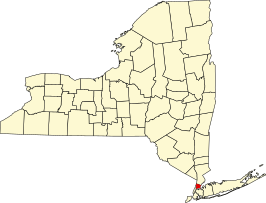 Locatie van Bronx County in New York