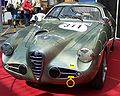 Calandre et capot avant d'une Alfa Romeo 1900 CSS, modèle carrossé par Zagato.