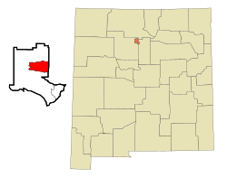 Location of Los Alamos, New Mexico