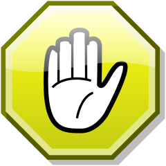 File:Stop hand nuvola yellow.svg