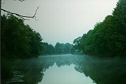 Fog over the Sev River in Suzemsky District