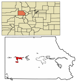 Location of the Town of Gypsum in Eagle County, Colorado.