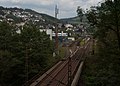 Werdohl, le chemin de fer avec vue sur la ville