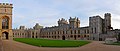 Image 9 Windsor Castle Photo credit: Diliff The quadrangle of Windsor Castle, one of the principal official residences of the British monarch. On the far left is the State Apartments, at the end of the quad is the Private Apartments, where Queen Elizabeth II resides on weekends, and on the right, the South Wing. Located at Windsor in the English county of Berkshire, it is the largest inhabited castle in the world and, dating back to the time of William the Conqueror, the oldest in continuous occupation. More featured pictures