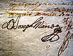 Firma de José Antonio Manso de Velasco