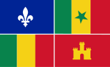 Flag of the Louisiana Creole people