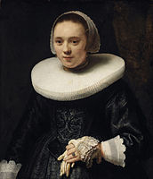 Rembrandt, Portrait of a Woman with Gloves, c 1632–1642