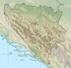 Mokronoge is located in Bosnia and Herzegovina