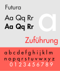 Thumbnail for Futura (typeface)