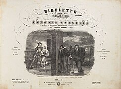 Giuseppe Verdi, Rigoletto, Vocal score illustration by Roberto Focosi.jpg