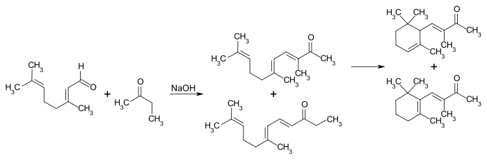 Synthese von α-Isomethylionon