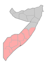 Location in Somalia