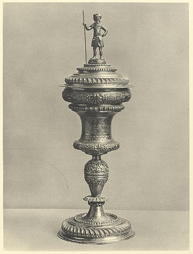 Pokal der Leipziger Kürschnerinnung in Neurenaissanceformen, Leipziger Arbeit von 1661