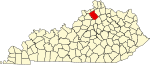 State map highlighting Owen County