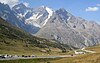 Blick von der Passhöhe des Col du Lautaret (2058 m) nach Westen