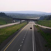 Jalan Raya Trans-Kanada di Nova Scotia.