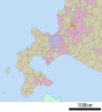 Locator map of Naie, Japan