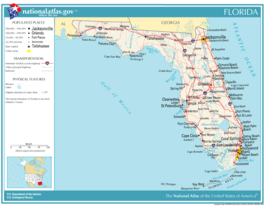 Kaart van State of Florida