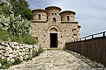 A Byzantine-style church in red brick