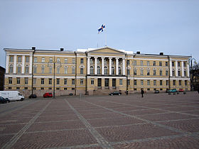 Glavna stavba Univerze v Helsinkih, 1832, v sedanjem pročelju