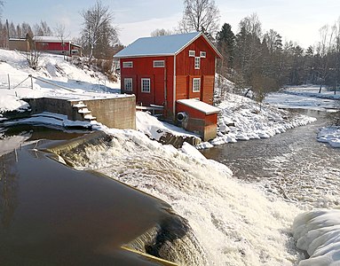 Tönnönkoski bridge and mill location Photograph: Pppkkksss