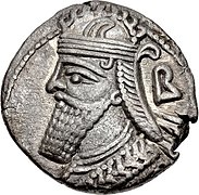 Tetradrachm of Vologases IV, minted at Seleucia in 153.jpg