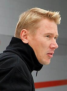 Photo de Mika Häkkinen en 2006, qui est le partenaire de Nigel Mansell lors du championnat du monde de Formule 1 1995.