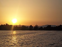 Coucher de soleil lac de Sidi Bel Abbes