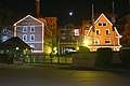 Die Brauerei bei Nacht.