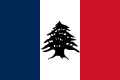 Flag of the State of Greater Lebanon during the French mandate 1920–1943 (variant)