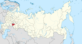 Die ligging van Samara-oblast in Rusland.