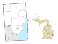 Location within Macomb County