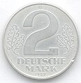 2 DEUTSCHE MARK (aluminium, 1957)