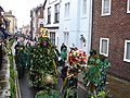 Image 50Jack In the Green, a traditional English folk custom being celebrated in Hastings Old Town, known for its many historic buildings. (from Culture of the United Kingdom)