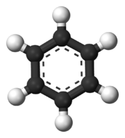 Molecuulmodel van benzeen