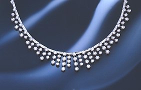 Dirce Repossi White Gold and Diamonds Necklace