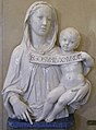 Luca della Robbia, Madonna col Bambino che mostra un cartiglio, 1446-1449