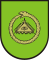 Di verde, all'Occhio della Provvidenza d'oro, circondato da un uroburo dello stesso (Listringer, Bad Salzdetfurth, Germania)