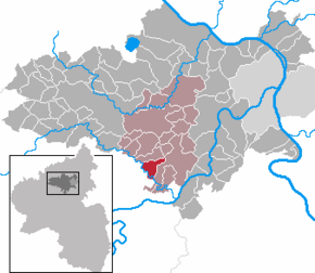 Poziția Pillig pe harta districtului Mayen-Koblenz