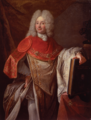 Philippe Joseph Perrotin de Barmond portant l'habit et le collier de l'ordre, Hyacinthe Rigaud, 1719.