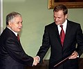 Donald Tusk and Lech Kaczyński (2007)