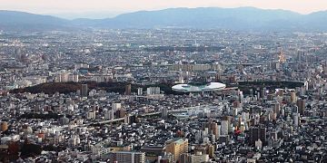 長居公園の全景