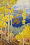 Sheldon Parsons, Santa Fe Mountains in October, c. 1919