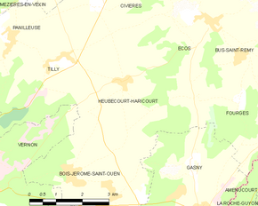 Poziția localității Heubécourt-Haricourt